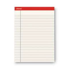 Universal Colored Perforated Ruled Writing Pads, Letter Size Pad 8.5 x 11.75, Wide/Legal Rule, 50 Ivory 8.5 x 11 Sheets, Dozen