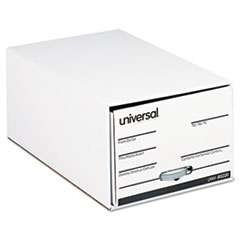 Universal Economy Storage Drawer Files, Legal Files, White, 6/Carton